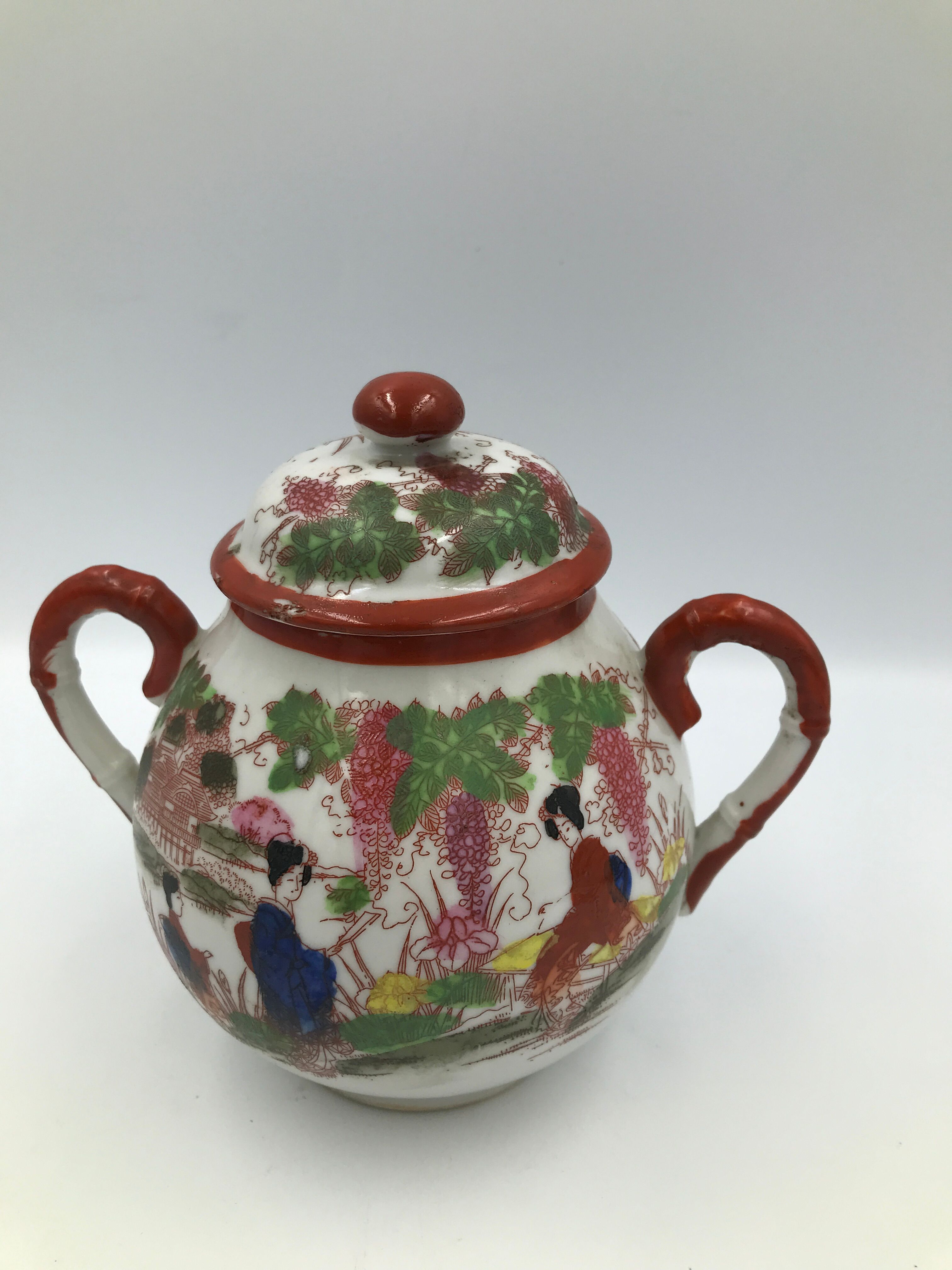 Vintage Chinese tea service lot