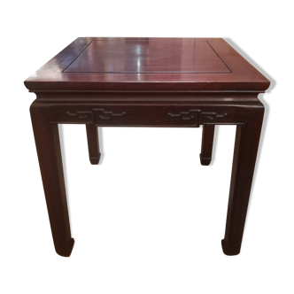 Chinese side table in exotic wood