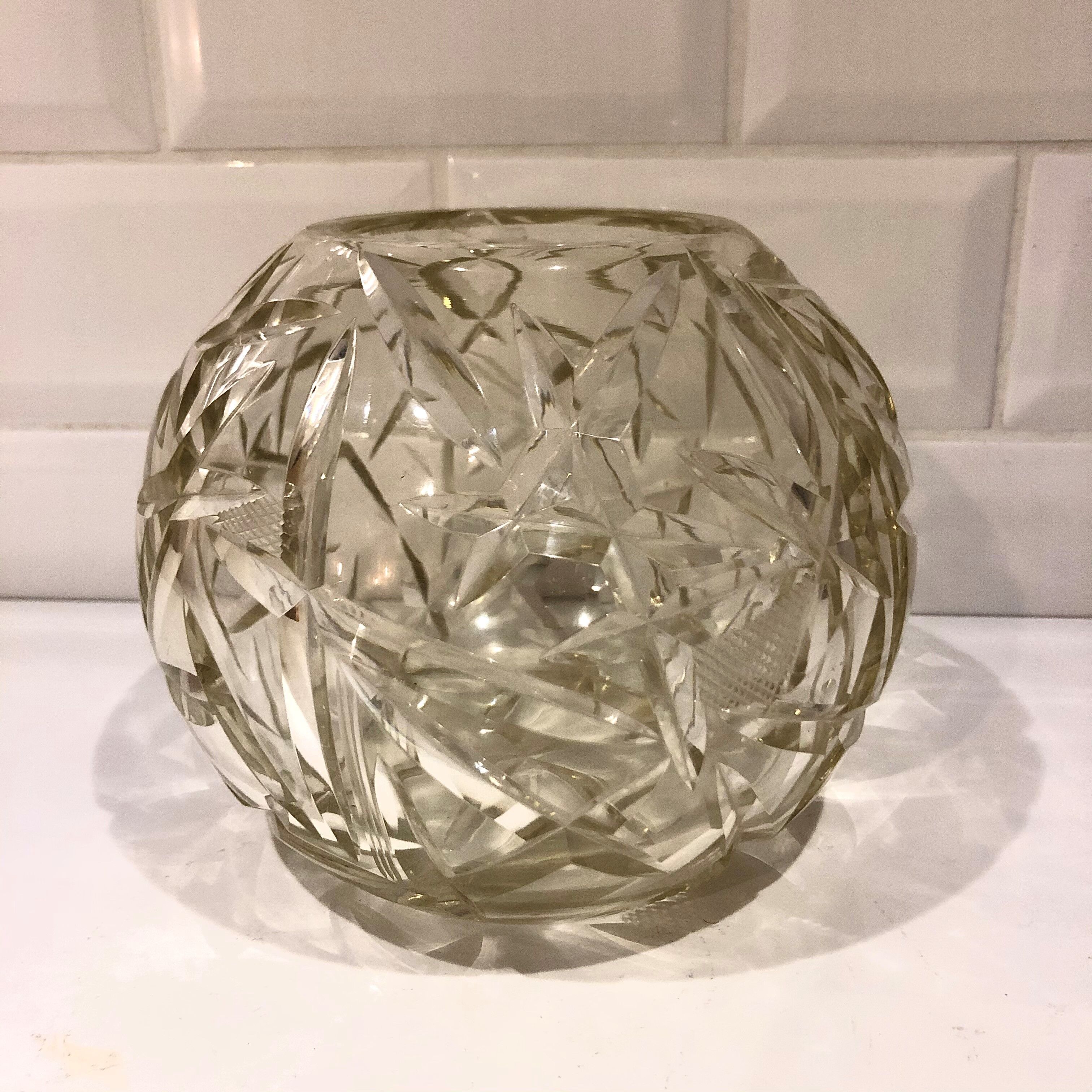 St. Louis Crystal Ball Vase