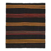 Vintage Turkish Oushak Handmade Wool Cotton Brown Area Rug 128x146