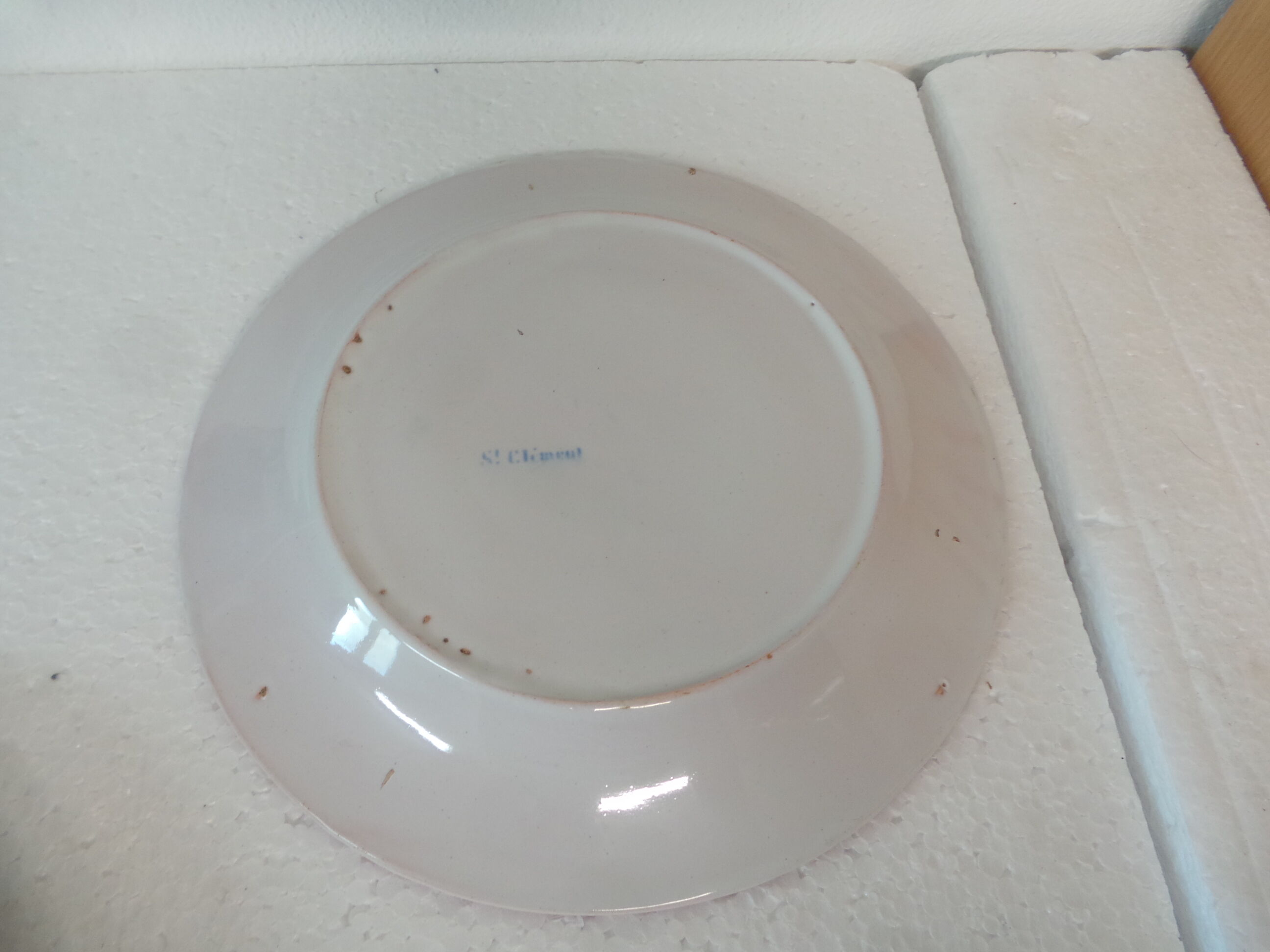 Decorative plate st Clement floral decoration