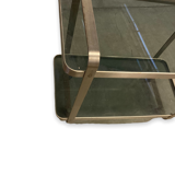 Design service 1960s brushed steel and glass