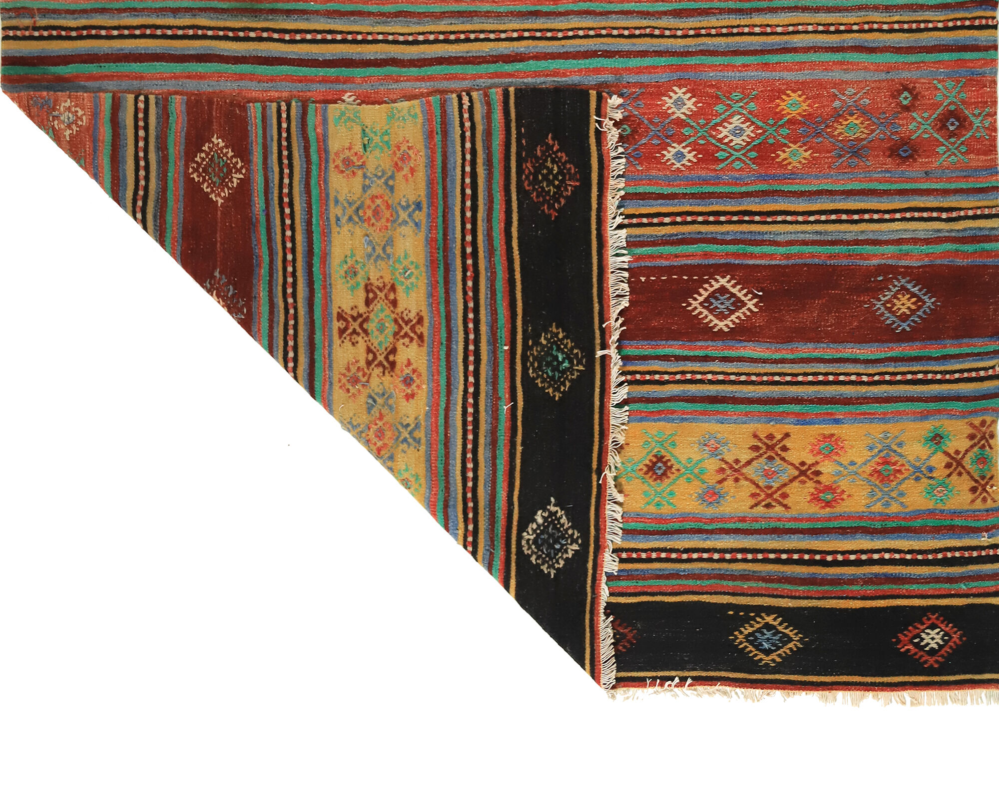 Anatolian handmade kilim rug 265 cm x 168 cm