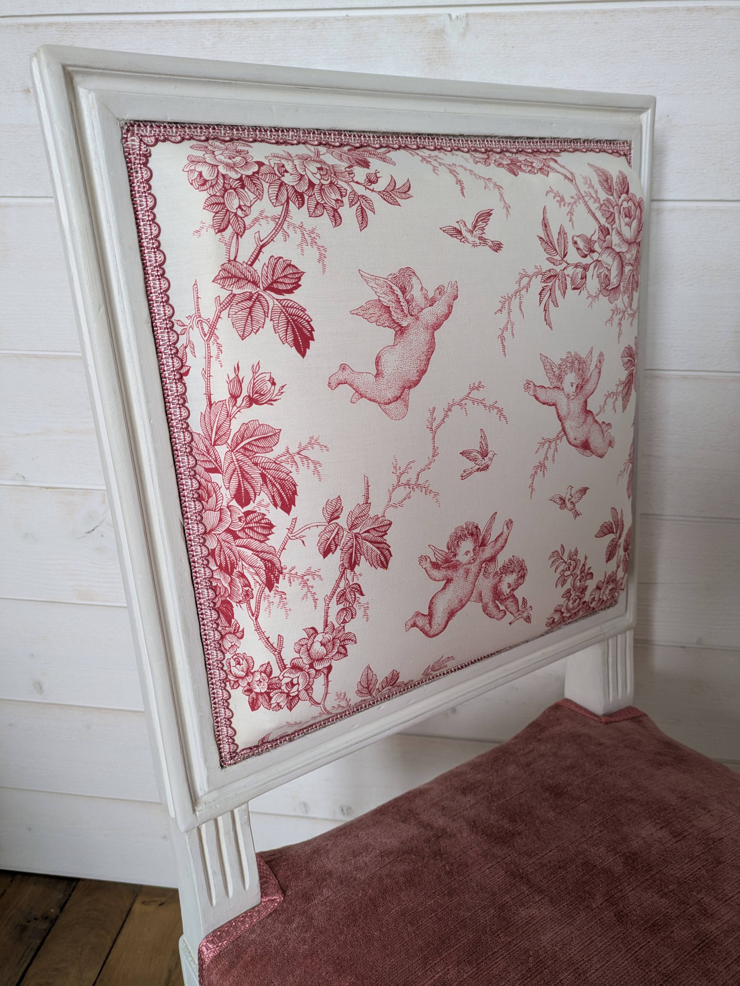 Chaise de style Louis XVI rénovée