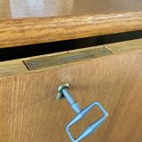 Vintage wicker high sideboard