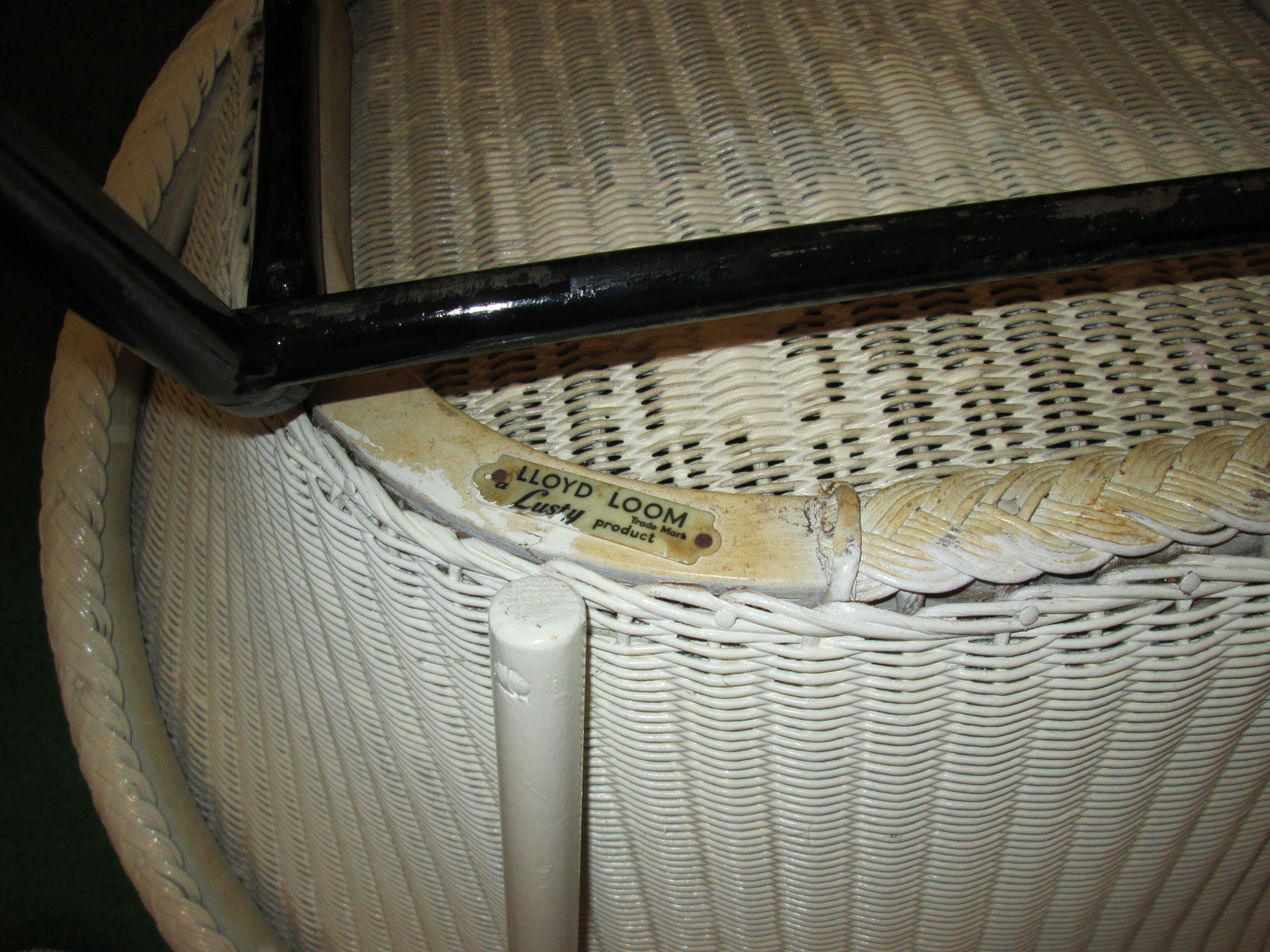 Pair of Lloyd loom armchairs 1922