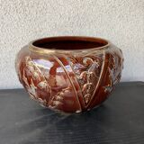 Glazed terracotta planter, in the style of Keller & Guérin Lunévi