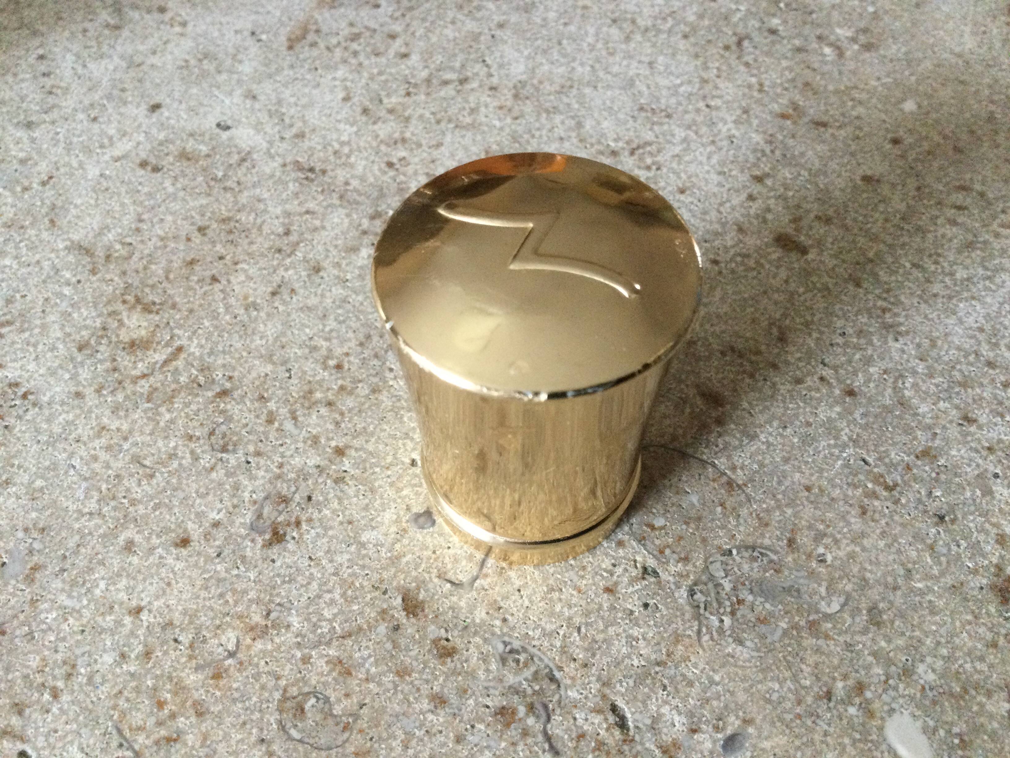 Cracked glass bottle