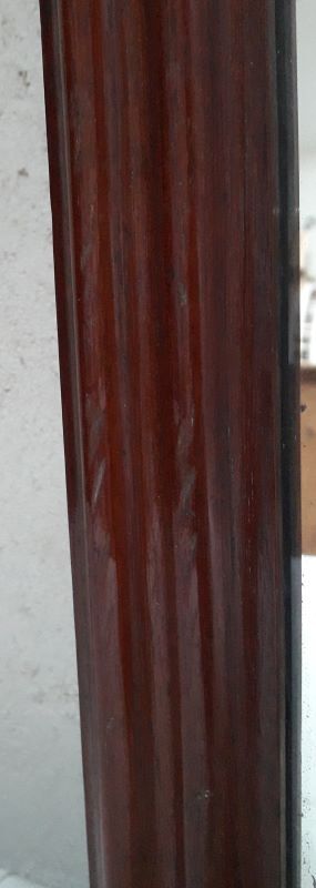 Louis Philippe mirror, mahogany, gendarme hat