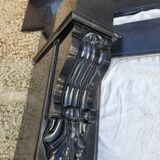 Antique Belgian Black Marble Fireplace - Napoleon III