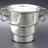 Silver metal ice bucket circa 1950