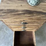 Small old vertical craft cabinet with 5 drawers