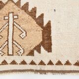 3x11 Brown Beige Persian Kilim Runner Rug, 107x333Cm