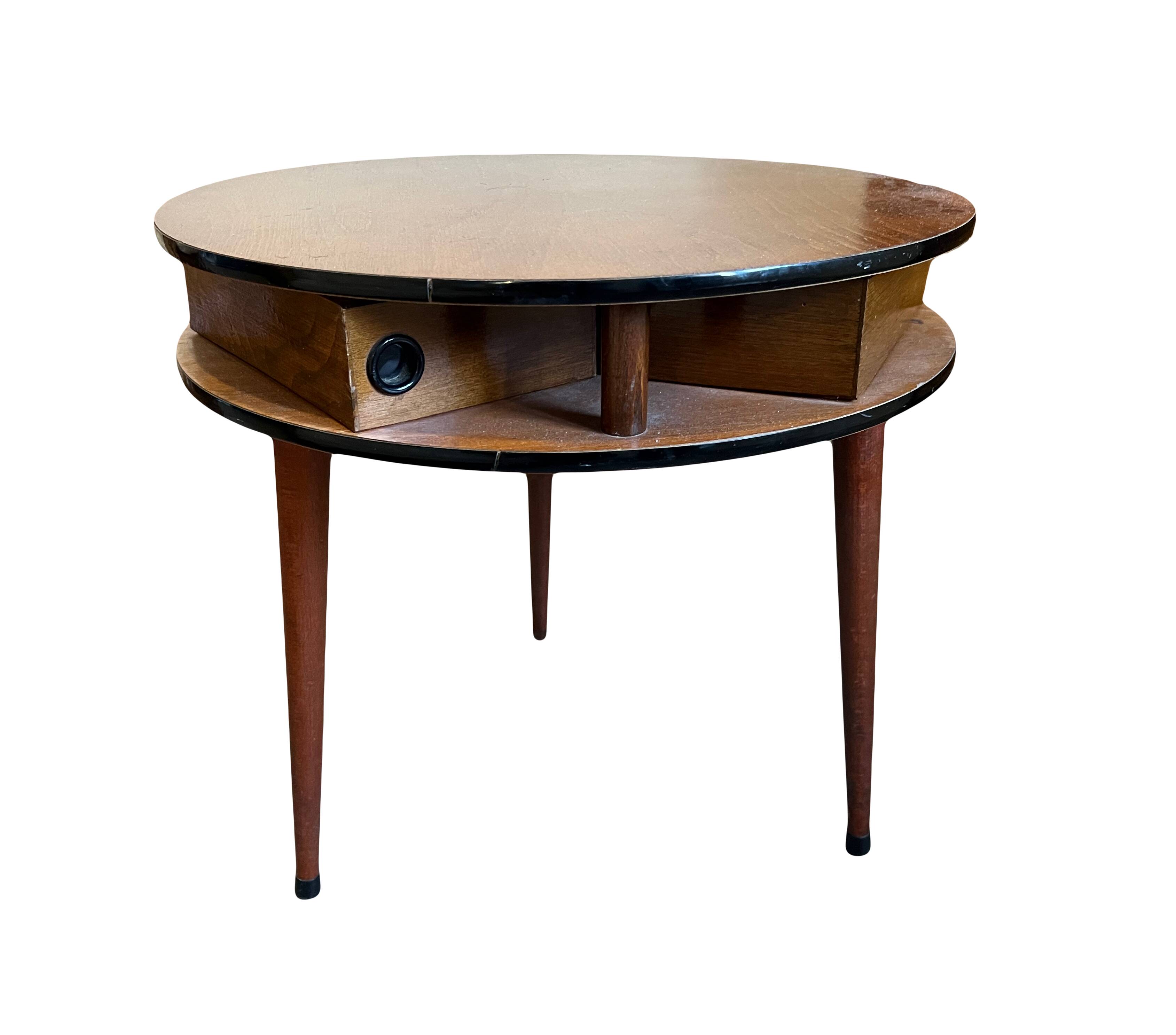 Vintage coffee table with drawers