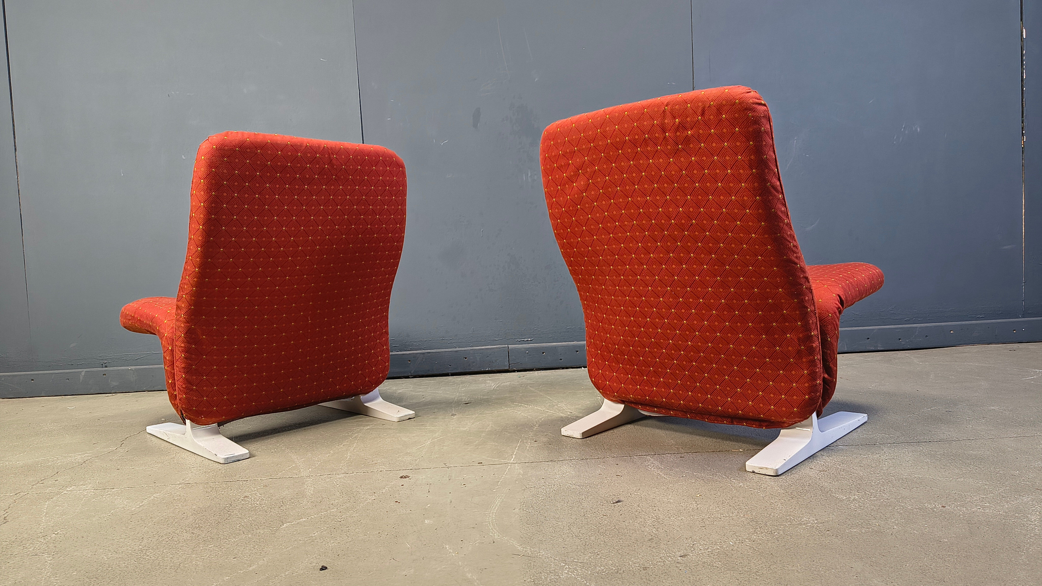 Fauteuils Concorde de Pierre Paulin, ensemble de 4, années 1960.