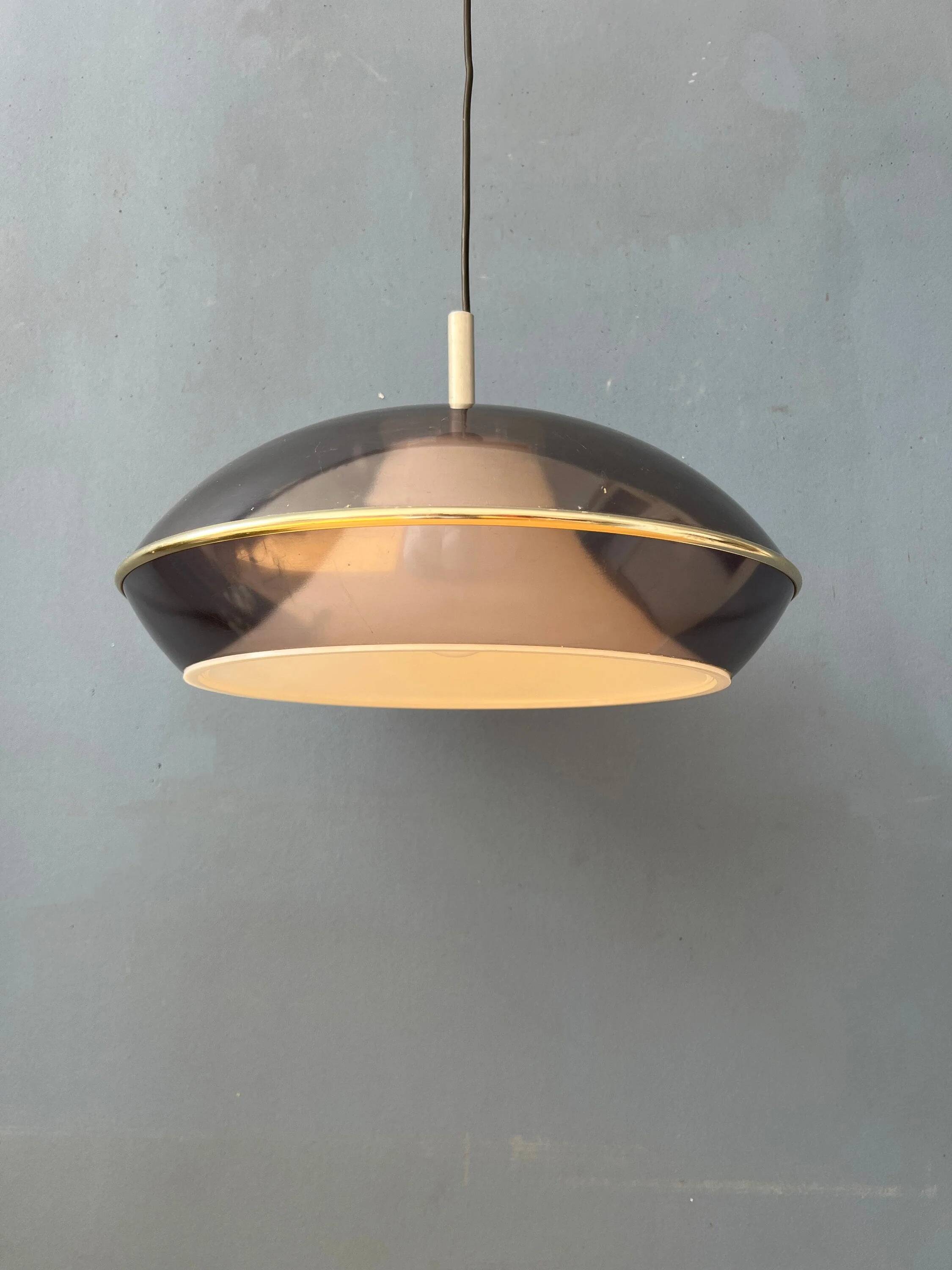 Vintage Space Age acrylic glass UFO pendant light