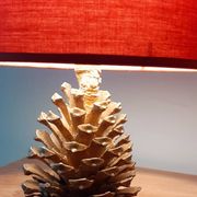 Lampe pomme de pin en bronze ancienne