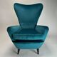 Mid-Century Modern Italian ISA Velvet Chair, 1950s
