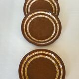 Set of 4 Digoin Sarreguemines "Mary" plates
