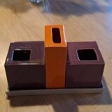Lot of small multicolored ceramic vases