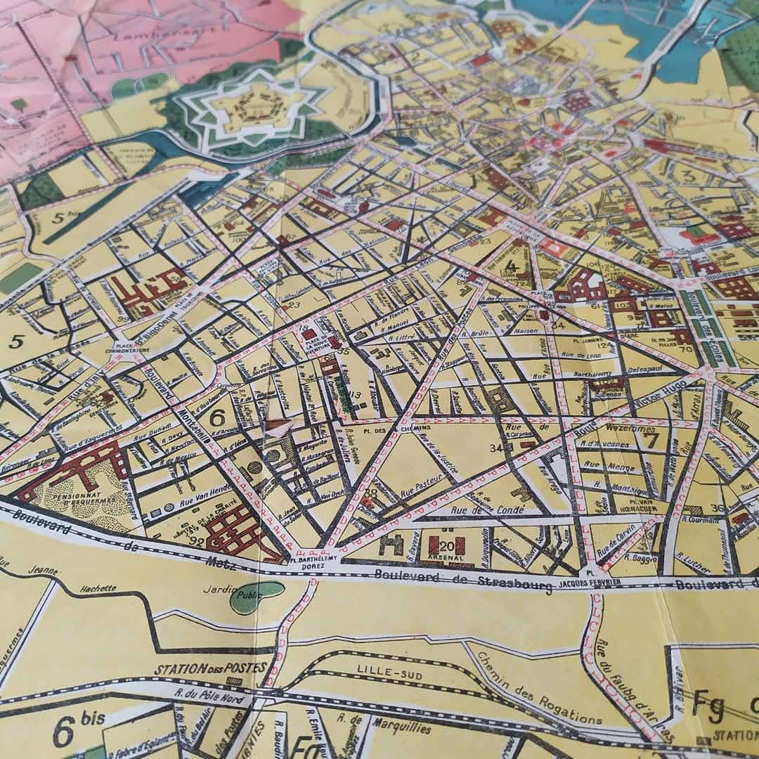 Vintage poster of the city of Lille