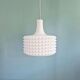 Large white opaline pendant light, design by Ivan Jakes, 1960s.