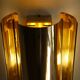 Pair of Scandinavian brass wall lamps from Falkenberg 1970