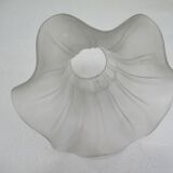 Old suspension lampshade frosted glass paste, claw and socket