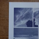 Original lithograph on clouds