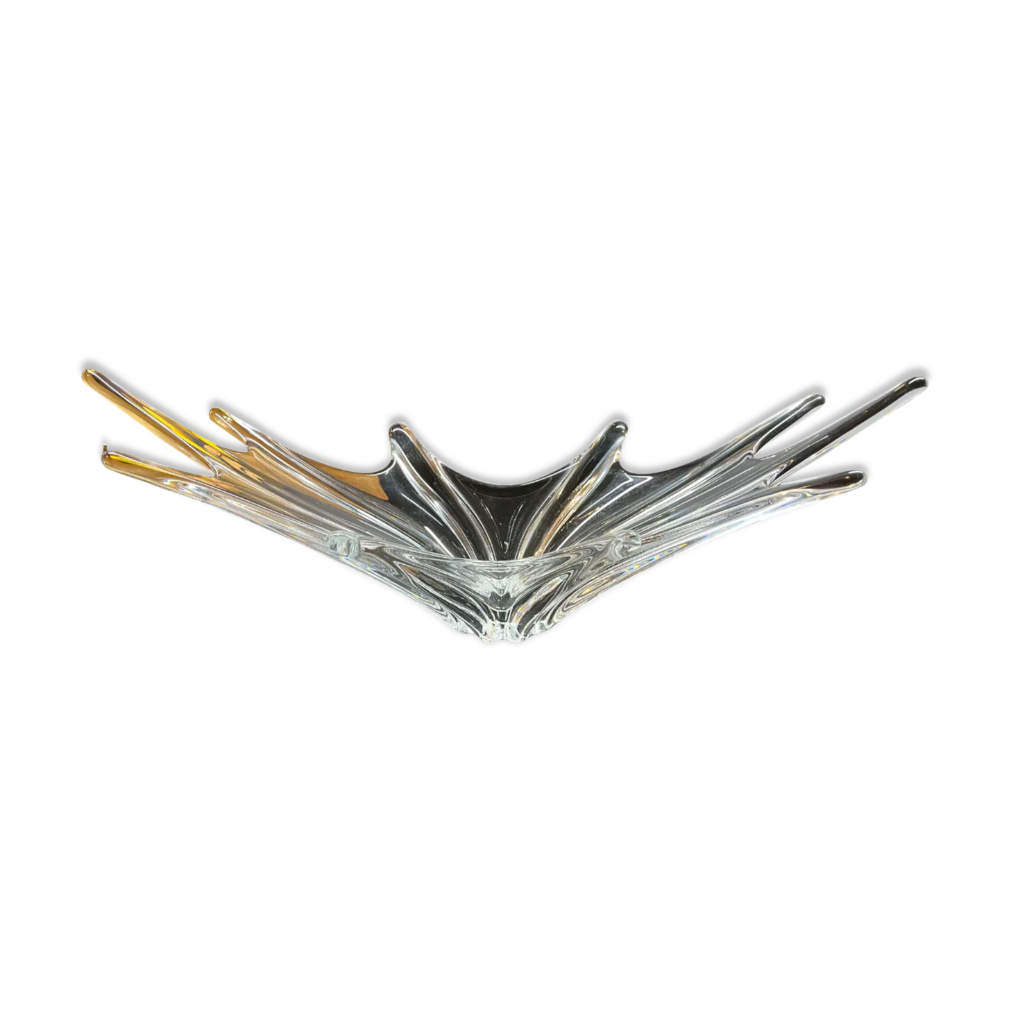 Large vintage cut crystal Baccarat 50s