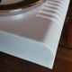 Rectangular silent vintage wall pendulum clock "Jaz white green"