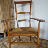 Mulched armchair high backrest