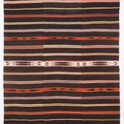 Tapis Kilim turc à motif marocain rayé en 100 % laine, 181x305 cm