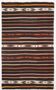 Tapis Kilim turc à motif marocain rayé en 100 % laine, 181x305 cm