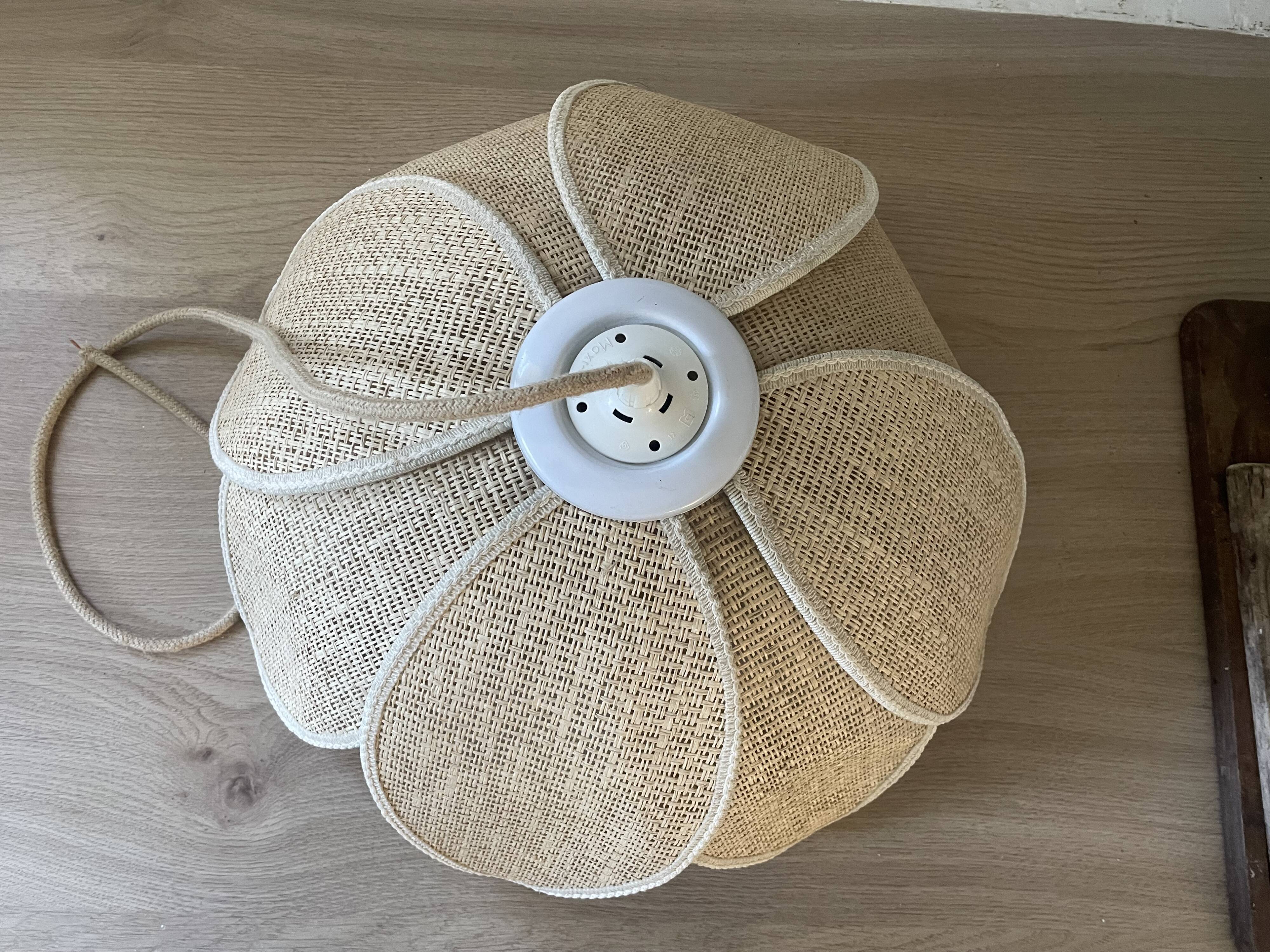 Vintage plant fibre lotus suspension