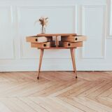 Worker/ Renovated vintage Scandinavian bedside table, 1950s-60s