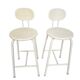 IKEA – metal – ABS plastic – 2 x bar stool – signed – Italy – 1980s