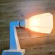 Antique wall light in porcelain with a new socket.
