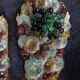 Appliques en bronze et verre de Murano