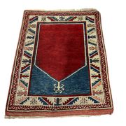 Vintage Afghan kazak  Rug ,Feiner Handgeknüpfter Orientteppich Afghan Kazak Teppich, 110X87 cm