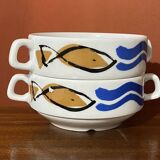 Duo large seaside cups