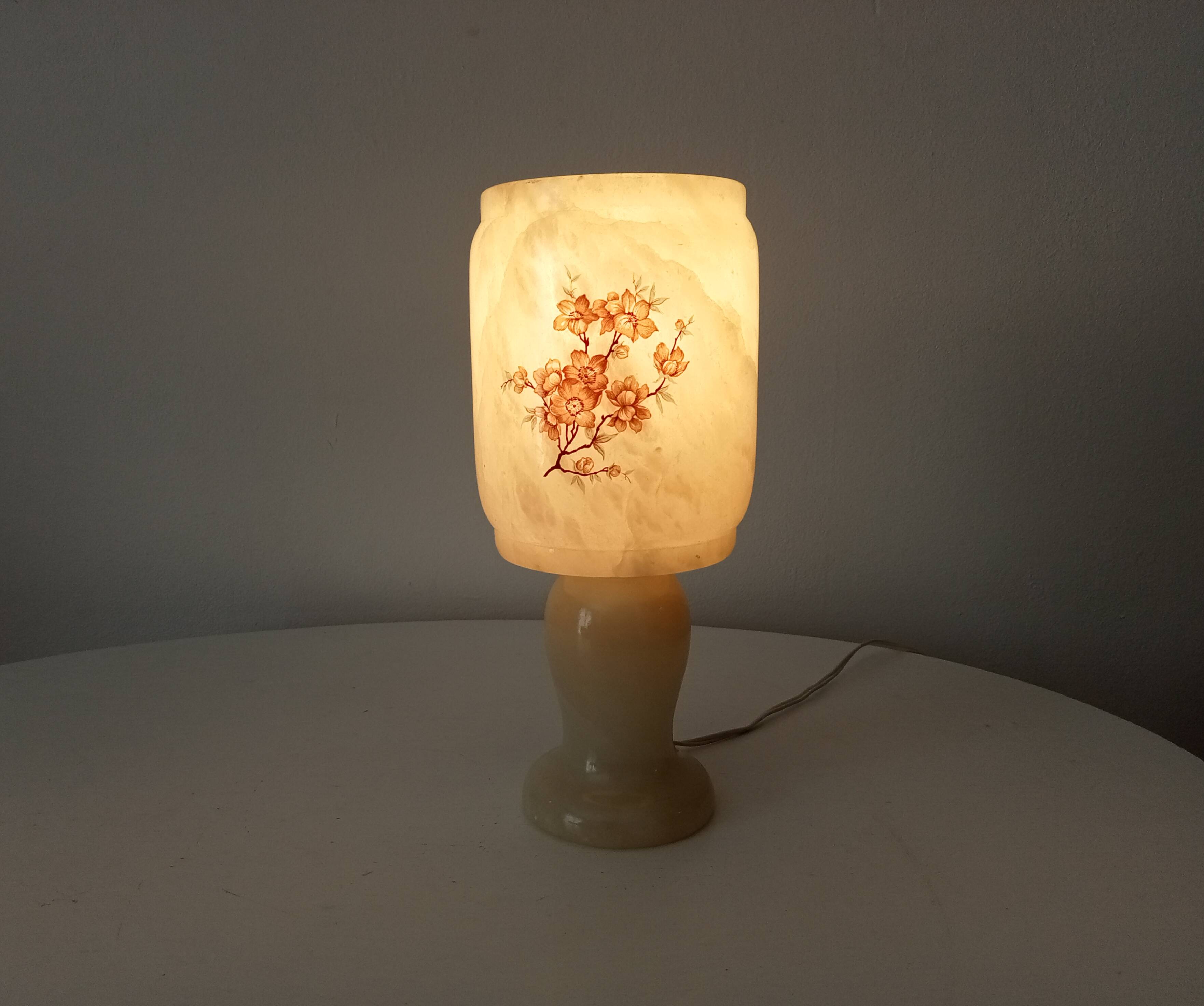 Italian marble table lamp 60s/70s