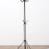 Porte-manteau français en fer forgé à la main par Jean Royère, 1960