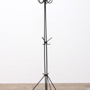 French Hand-forged iron coat rack design by Jean Royere, 1960