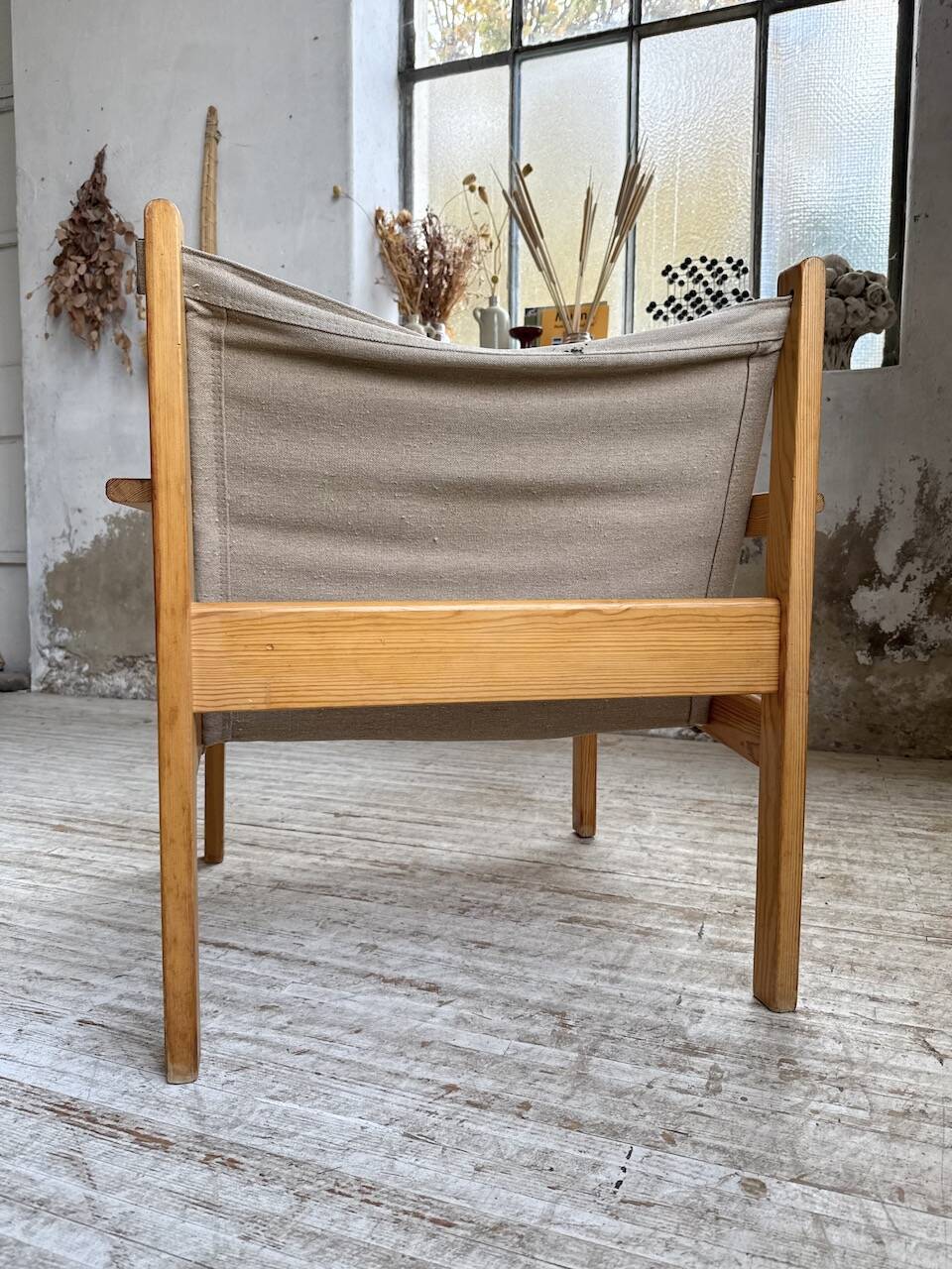 Safari chair in pine by Rold Rastad and Adolf Relling, 1960.