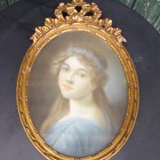 Portrait pastel xviii ème siècle