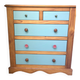 Commode en pin massif