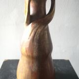 Vase en grès flammé à reflets or, france 1925/30