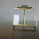 Napoleon III photo frame in brass and beveled glass
