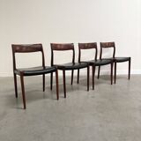 4x Møller 77 dining chairs, Denmark 1960s